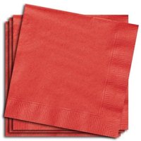 Papierservietten rot, 33cm, 20 St. von Unique