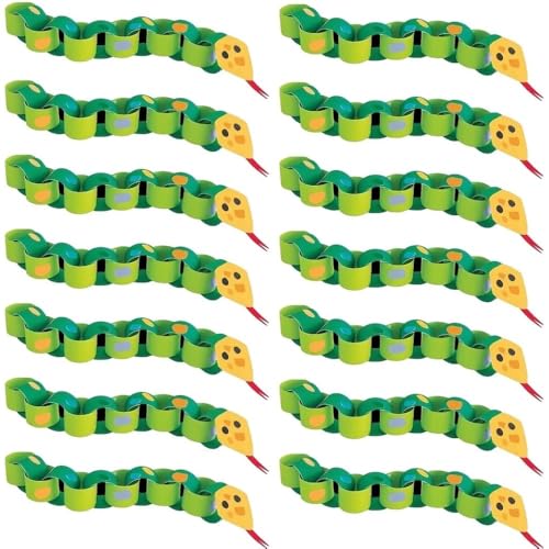 Partygeschenke - DIY Papierketten-Bastelset Schlange für 4 Gäste - Tiersafari-Party Partygeschenke - DIY Papierketten-Bastelset Schlange für 4 Gäste - Tiersafari-Party von Unique