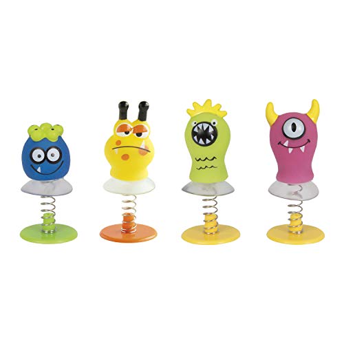 Partygeschenke - Süße Monster Feder-Pop-Ups - 4er-Pack von Unique