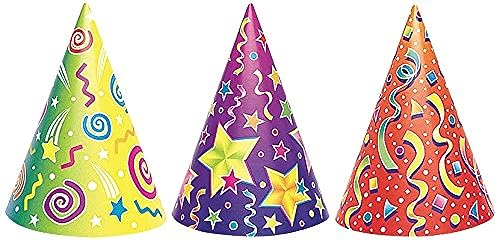 Partyhüte - Verschiedene Designs - 6er-Pack von Unique