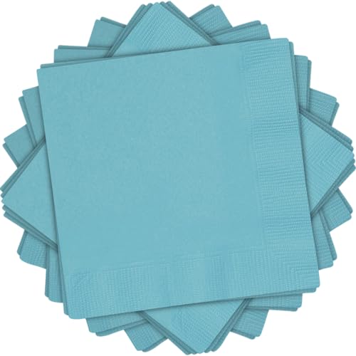 Unique 46852 Papierservietten-16,5 cm-Blaugrün Farbe-Packung mit 20 Stück, Teal Unique 46852 Papierservietten-16,5 cm-Blaugrün Farbe-Packung mit 20 Stück, Teal von Unique