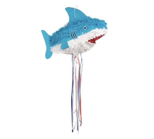 Unique 68976 Shark Hai-Pinata - Zugschnur, Multicolour von Unique