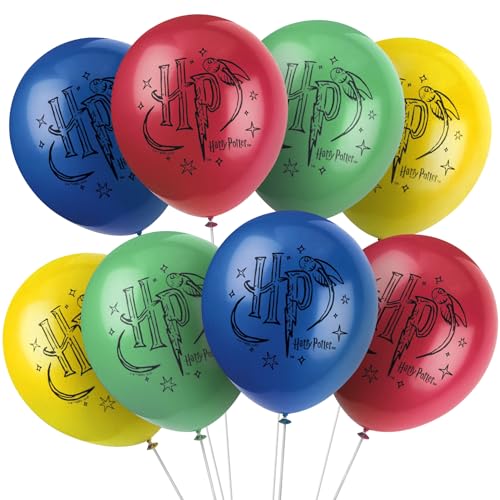 Unique Party 23585-Latexballons-30 cm-Harry Potter Party-8er Pack, Multicolour, 12" von Unique