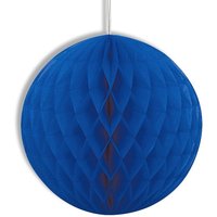 Wabenball blau, 20cm, mit Schnur, hübsche Wabendeko aus Papier von Unique