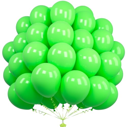 Unisun Grüne Luftballons, 50 Stück 12 Zoll Mattgrüne Luftballons, Grüne Luftballons Für Frauen Mädchen Geburtstagsfeier Dschungel Tropische Safari Ein Wildes Thema Weihnachten Jahrestag Dekorationen von Unisun