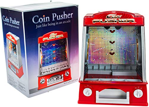 United Entertainment Münzschieber – Retro Arcade Geldspielautomat mit Musik und blinkenden Lichtern von United Entertainment
