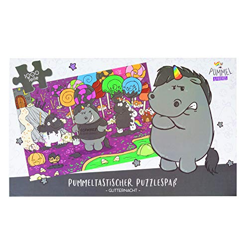 Pummel & Friends Puzzle 1000 Teile - Grummeleinhorn - Glitternacht Pummeleinhorn Einhorn von United Labels