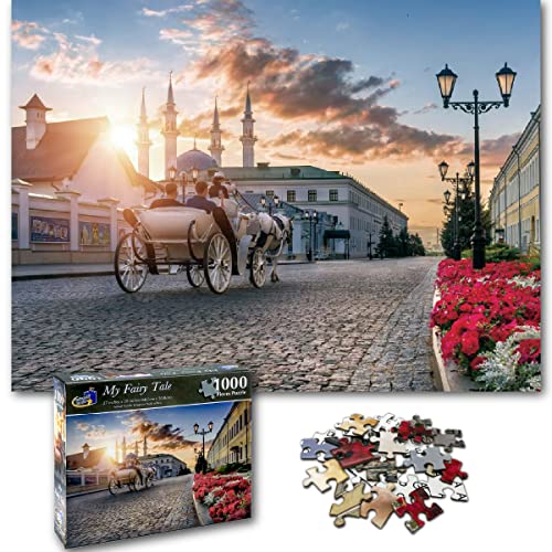 Universal Castle Puzzle 1000 Teile Fotopuzzle Europa Wahrzeichen Landschaft Erwachsene und Kinder ab 14 Jahren Puzzle Spielzeug (My Fairy Tale) von Universal Castle