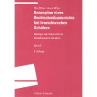 Konzeption eines Rechtschreibunterrichts bei lernschwachen Schülern von Universitätsverlag Winter GmbH Heidelberg