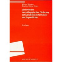 Zum Problem der pädagogischen Förderung schwerstbehinderter Kinder und Jugendlicher von Universitätsverlag Winter GmbH Heidelberg