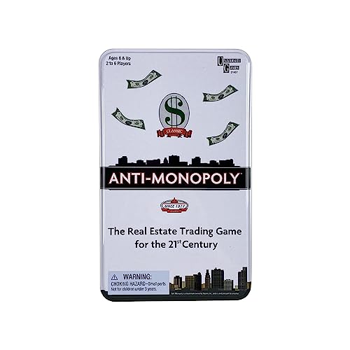 University Games Anti Monopoly Travel Tin, 1487 von University Games