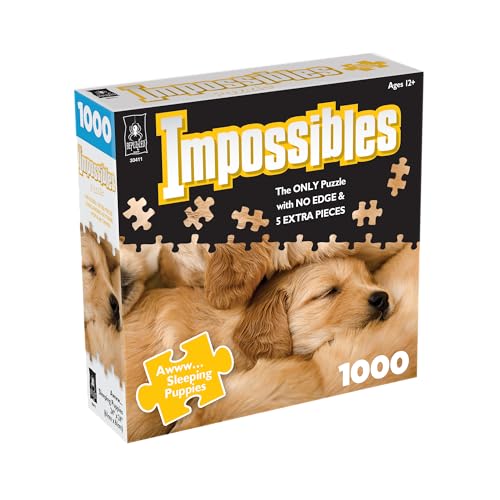 Bepuzzled Impossibles Sleeping Puppies Jigsaw Puzzle (1000 Pieces) von Bepuzzled