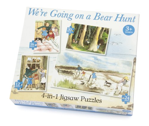 Paul Lamond 4425 4-in-1 We're Going on a Bear Hunt Puzzle von University Games