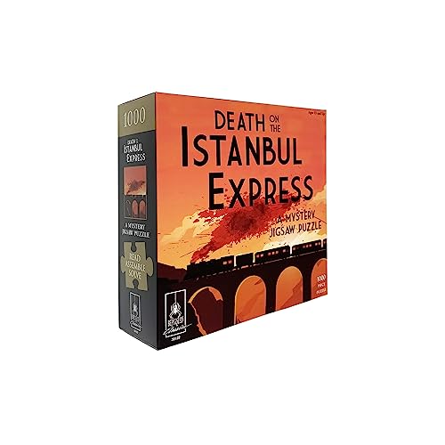 University Games 33122 The Orient Express 1000 Teile Murder Mystery Puzzle, Orange, Einheitsgröße von University Games