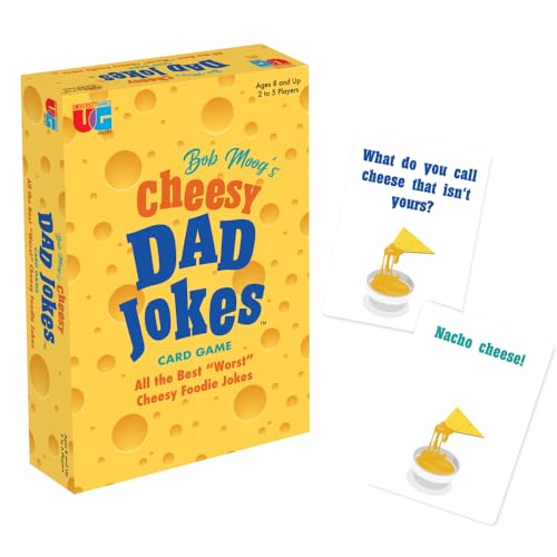 University Games Bob Moog's Cheesy Dad Joke Game - Lustiges Kartenspiel zum Thema Essen für Familienspaß, Alter 2-6 Spieler von University Games