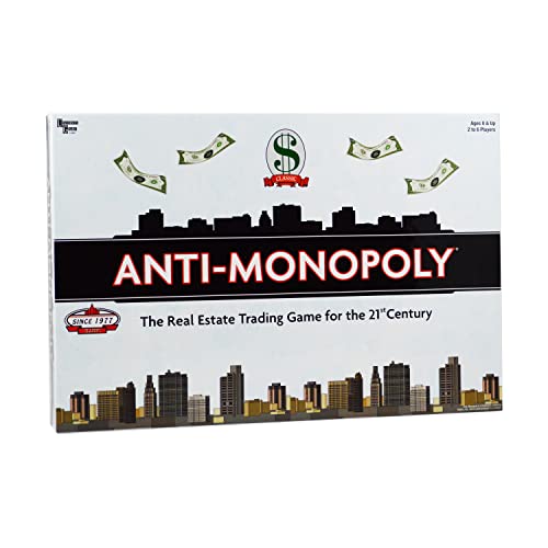 University Games P01851 Anti-Monopoly Board Game, 15 x 10.5 x 2.25 inches von University Games