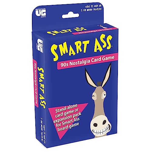 University Games | Smart Ass 90er Tuck Box Kartenspiel, perfekt für Spieleabend unterwegs für 2 oder mehr Spieler ab 12 Jahren von University Games