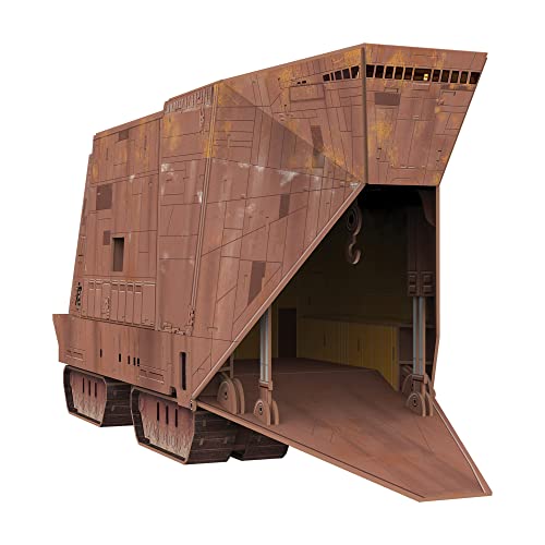 University Games Star Wars U08560 The Mandalorian Sandcrawler Modellbausatz, braun von University Games