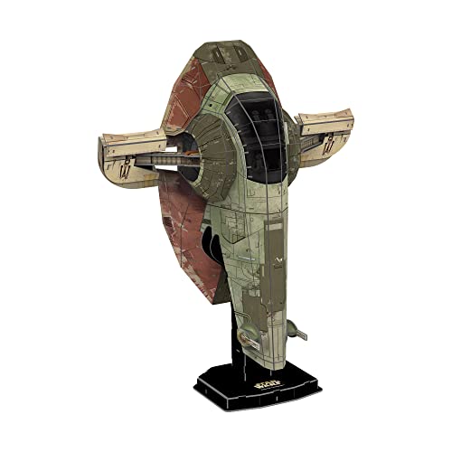 University Games Star Wars The Mandalorian Boba Fett Starfighter Modellbausatz, Grau von University Games