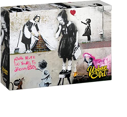 University Games U08572 Banksy Girl On A Stool Urban Art Puzzle von University Games