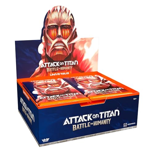 Universus Attack on Titan: Battle for Humanity - Booster Display - Enthält 24 Booster Packs (je 11 Karten), Deck-Building Sammelkartenspiel von Universus