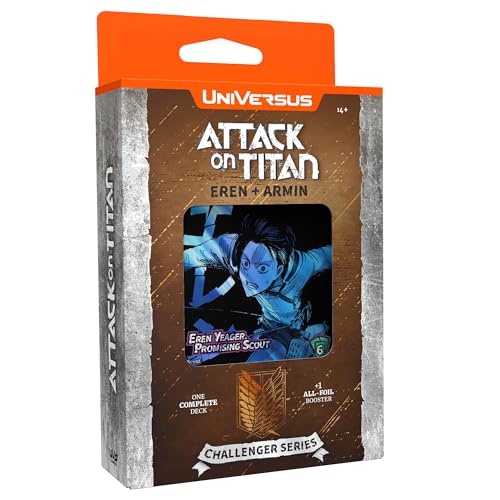 Universus Attack on Titan: Battle for Humanity Challenger Series - Eren & Armin - 2 spielfertige Charakter-Decks, Deck-Building Sammelkartenspiel von Universus