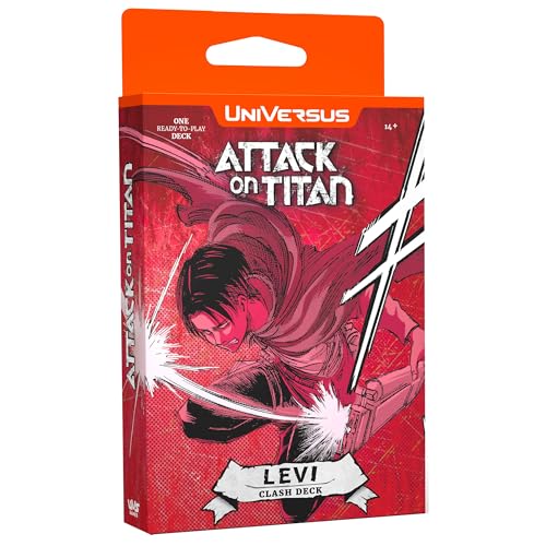 Universus Attack on Titan: Battle for Humanity - Clash Deck Levi - Ready to Play Character Deck, Deck-Building Collectible Card Game, AOT Licensed von Universus