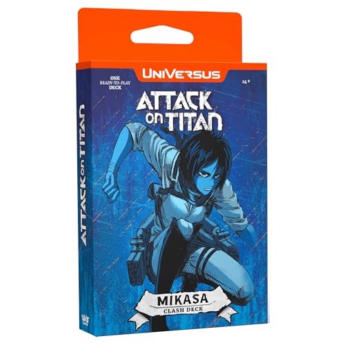 Universus Attack on Titan: Battle for Humanity - Clash Deck Mikasa - Ready to Play Character Deck, Deck-Building Collectible Card Game, AOT Licensed von Universus