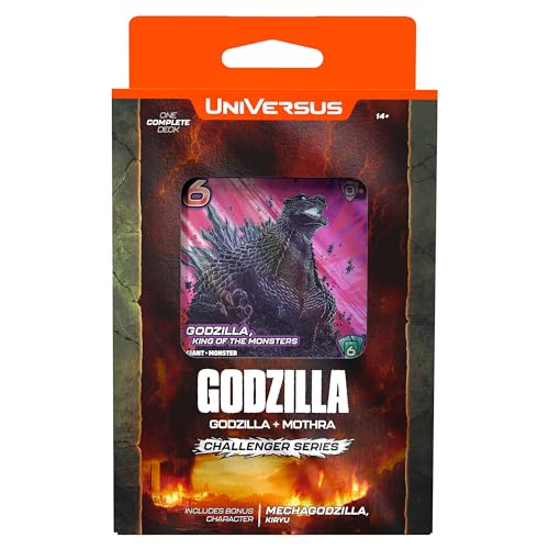 Universus Godzilla Challenger Series - Godzilla & Mothra Deck - 2 Character Decks, Ready to Play, Deck Building Card Game, Licensed, UVS Games von Universus