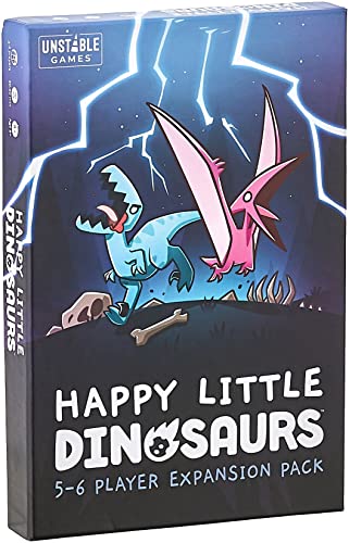 TeeTurtle , Happy Little Dinosaurs: 5-6 Player Expansion, Card Game, Ages 8+, 2-6 Players, 30-60 Minutes Playing Time, 5565-UU-EXP1 von Unstable Games