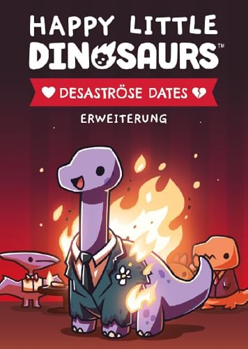 Unstable Games, Happy Little Dinosaurs – Desaströse Dates, Erweiterung, Partyspiel, Kartenspiel, 2-4 Spieler, Ab 8+ Jahren, 30-60 Minuten, Deutsch, Mehrfarbig, Bunt von Unstable Games