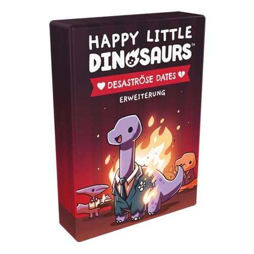 Unstable Games, Happy Little Dinosaurs – Desaströse Dates, Erweiterung, Partyspiel, Kartenspiel, 2-4 Spieler, Ab 8+ Jahren, 30-60 Minuten, Deutsch, Mehrfarbig, Bunt von Unstable Games