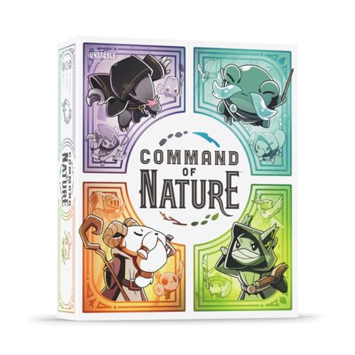 Unstable Games - Command of Nature Basisspiel – von The Creators of Unstable Unicorns – EIN wettbewerbsfähiges strategisches Kartenspiel zum Aufbau von Decks für Kinder, Jugendliche, Erwachsene von Unstable Games