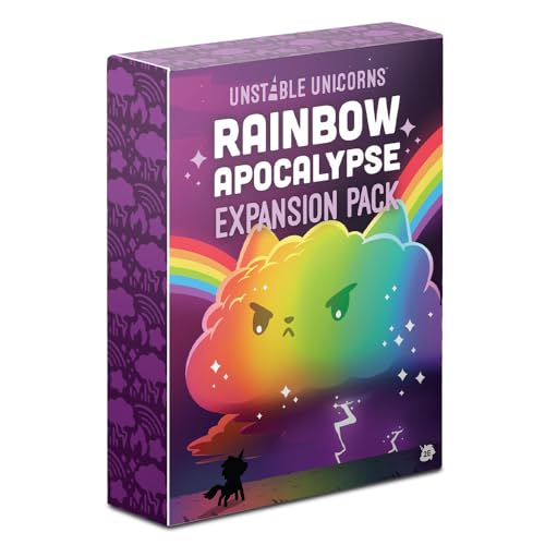 Unstable Unicorns TeeTurtle Rainbow Apocalypse Expansion Pack, Card Game, Ages 14+, 2-8 Players, 30-45 Minutes Playing Time von Unstable Games