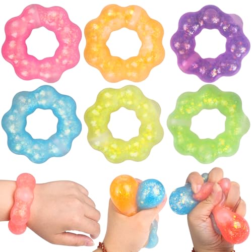 Unvtap 6 Stück Fidget Toys Set, Anti Stress Spielzeug, Squishy Sensory Toys, ADHS Spielzeug für Kinder und Erwachsene, Fingerspielzeug zur Stressabbau bei Nervosität, Party Favor Spielzeug von Unvtap