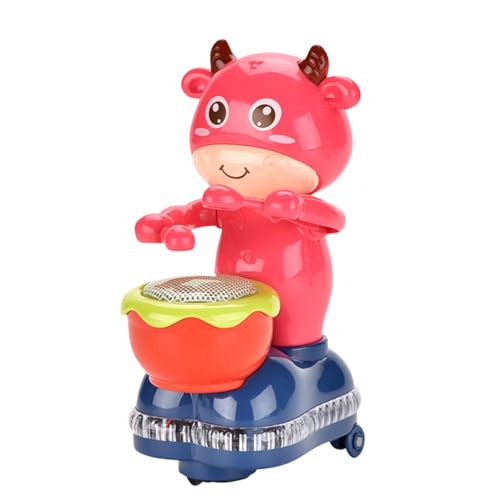 Cow Drumming Toy, Animated Drumming Toy, Interactive Music Toy for Babies, Learn to Crawl Cow Toy, Music Drumming Baby Toy, Light Up Drumming Cow Toy, Sound and Light Toy for , von Uonguon