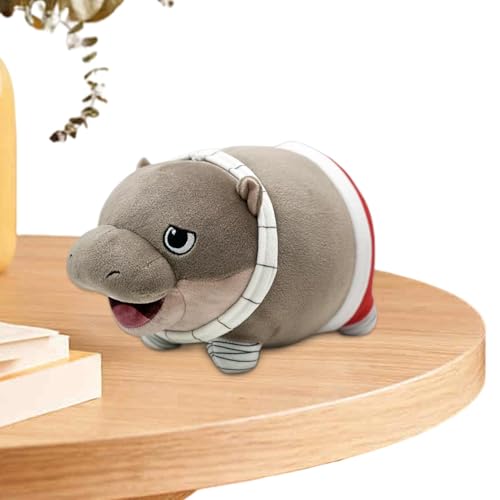 Cute Hippo Plush, Soft Plushie Pillow, Hippo Plush Toy, Cute Cartoon Hippo Plushie Doll, Soft Stuffed Animal Pillow, Adorable Hippo Plush Doll for Girls and Boys von Uonguon