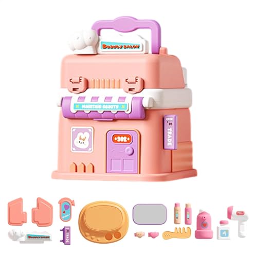 Educational Pretend House Sets, Role Play Doll House Handle, Cognitive Development and Learning Activities for Preschoolers, Fun Educational Toys for Kids Ages 3+ for Boys and Girls von Uonguon