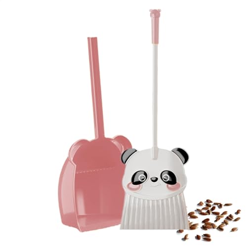 Kids Broom and Dustpan Set, Cute Panda Toddler Broom Combo, Small Cleaning Set Pretend Play, Housekeeping Helper for Home, Kitchen, (Fun Educational) von Uonguon