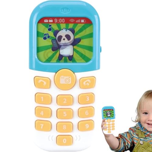 Kids Phone Toys, Toddler Phone Toys, Baby Phone Toy Interactive Toddler Phone Musical Phone Toy Light-up Toy Phone Toddler Play Phone Pretend Phone for Baby Smartphone Toy von Uonguon