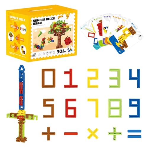 Math Stacking Blocks, Math Manipulative Numbers Set, Number Stacking Toys, Digital Building Blocks, Stacking Number Toys, Preschool Learning Activities, Number Manipulative Toys, Stacking Math Toys von Uonguon