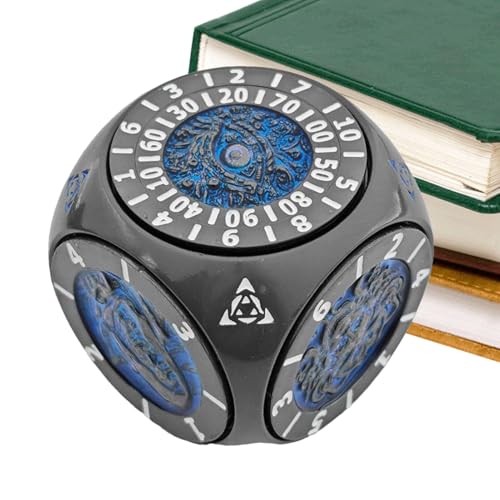 Metal Dice, Standard Game Dice Set, 2.76 inches Rotating Geometric Toy for Teens Adults and Couples, Multifunctional Party Accessory, Game Nights Compact Portable Design Metal Dice, Standard Game Dice Set, 2.76 inches Rotating Geometric Toy for Teens Adults and Couples, Multifunctional Party Accessory, Game Nights Compact Portable Design von Uonguon