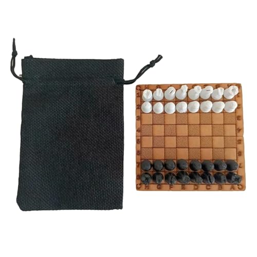 Portable Travel Chess Set, Folding Pocket Chess Game, Compact Palm-Size Design, Includes Storage Bag, Ideal for Holidays, Birthday, Travel-Friendly Board Games von Uonguon