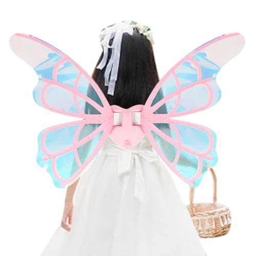 Princess Cosplay Electric Butterfly Wings | Sparkling Fairy Wings Moving with Music | Dress Up Wings for Girls Ages 4 and Up for Costume Play | Sparkling Butterfly Wings with Music von Uonguon