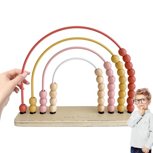 Uonguon Counting Frame Kids, Wooden Bead Counter Toy, Bead Counting Toy Wooden Abacus Toy Bead Counter Educational Toy Bead Toy Wooden Counting Beads Bead Counting Frame Wooden von Uonguon