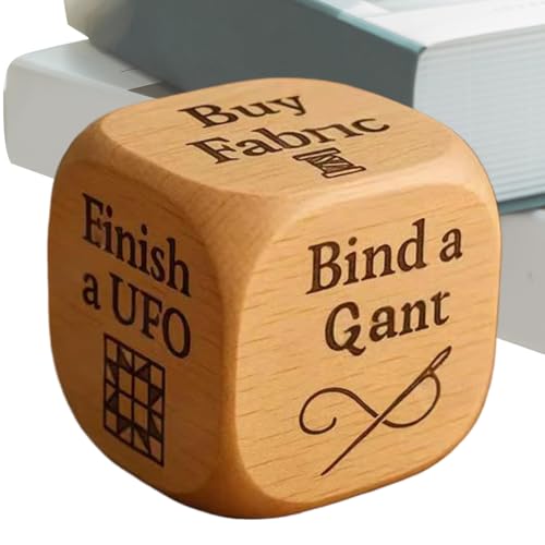 Uonguon Hölzerne Quilt -Würfel, 6 -seitige Nähentscheidung für Schneider, lustiges Task -Spiel mit kreativer Spielfunktion, Bastelmittel für Sewisten Designer, Mütter, Großmütter, Hobbyliebhaber Uonguon Hölzerne Quilt -Würfel, 6 -seitige Nähentscheidung für Schneider, lustiges Task -Spiel mit kreativer Spielfunktion, Bastelmittel für Sewisten Designer, Mütter, Großmütter, Hobbyliebhaber von Uonguon