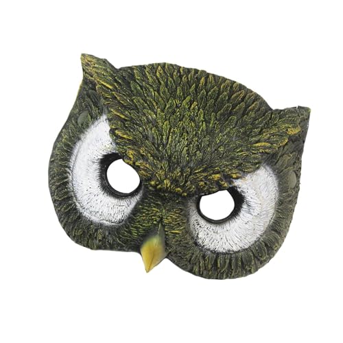 Uonguon Owl Face Cover | Creative Cosplay Masque for Adults | Animal Pattern Holiday Owl, Ideal for Halloween and Cosplay for Kids and Adults | Animal Pattern Owl Face Cover von Uonguon