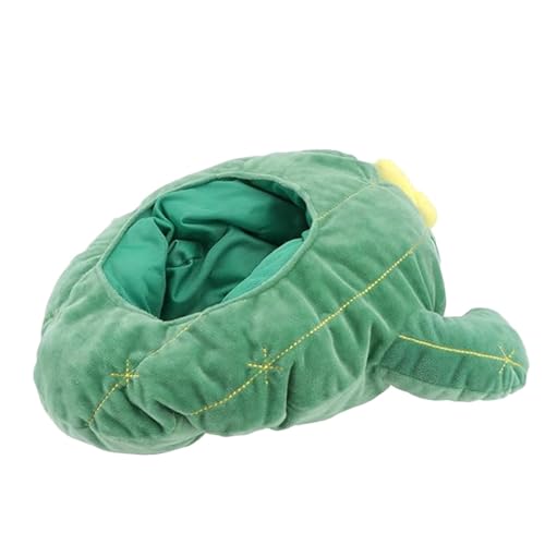 Uonguon Plush Cactus Hat For Men | Adorable Cartoon Headgear For Cosplay And Festivals, Perfect For Holiday Supplies And Fun Prank Costumes, Stand Out With This Unique Plush Cap To Any Outfit von Uonguon