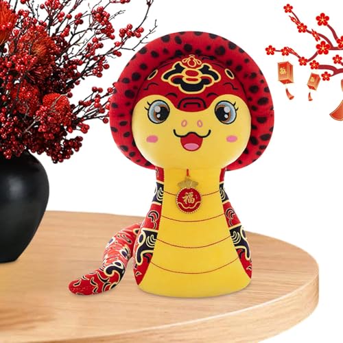 Uonguon Snake Stuffed Animal | 2025 Year of The Snake Mascot Plush | 3D Chinese New Year Snake Plush Doll for Spring Festival Celebrations,| Year of The Snake Stuffed Animal Mascot von Uonguon