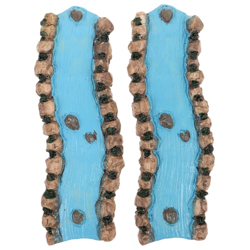 Uonlytech 2 Stück Miniatur-Fluss: Landschaftsbau-Harz-Fluss für Feengarten – Miniatur-Bach-Ornament – Feengarten-Dekoration – Sandtisch-Layout-Zubehör Uonlytech 2 Stück Miniatur-Fluss: Landschaftsbau-Harz-Fluss für Feengarten – Miniatur-Bach-Ornament – Feengarten-Dekoration – Sandtisch-Layout-Zubehör von Uonlytech